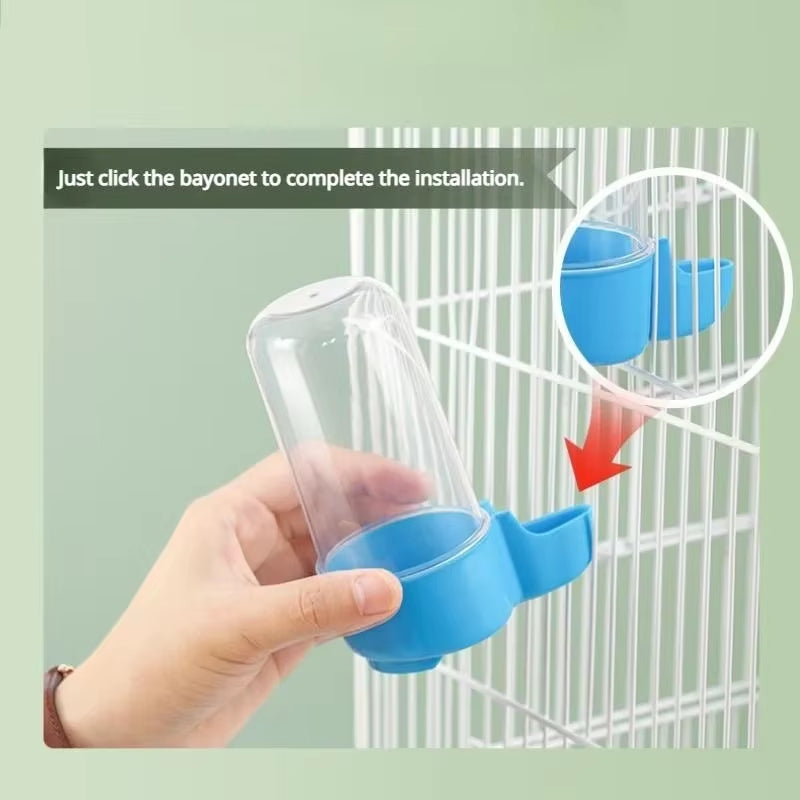 Hanging Pet Feeder Squirrel Parrot Water Dispenser Pet Bird Food Box Cage Accessories Birds Supplies