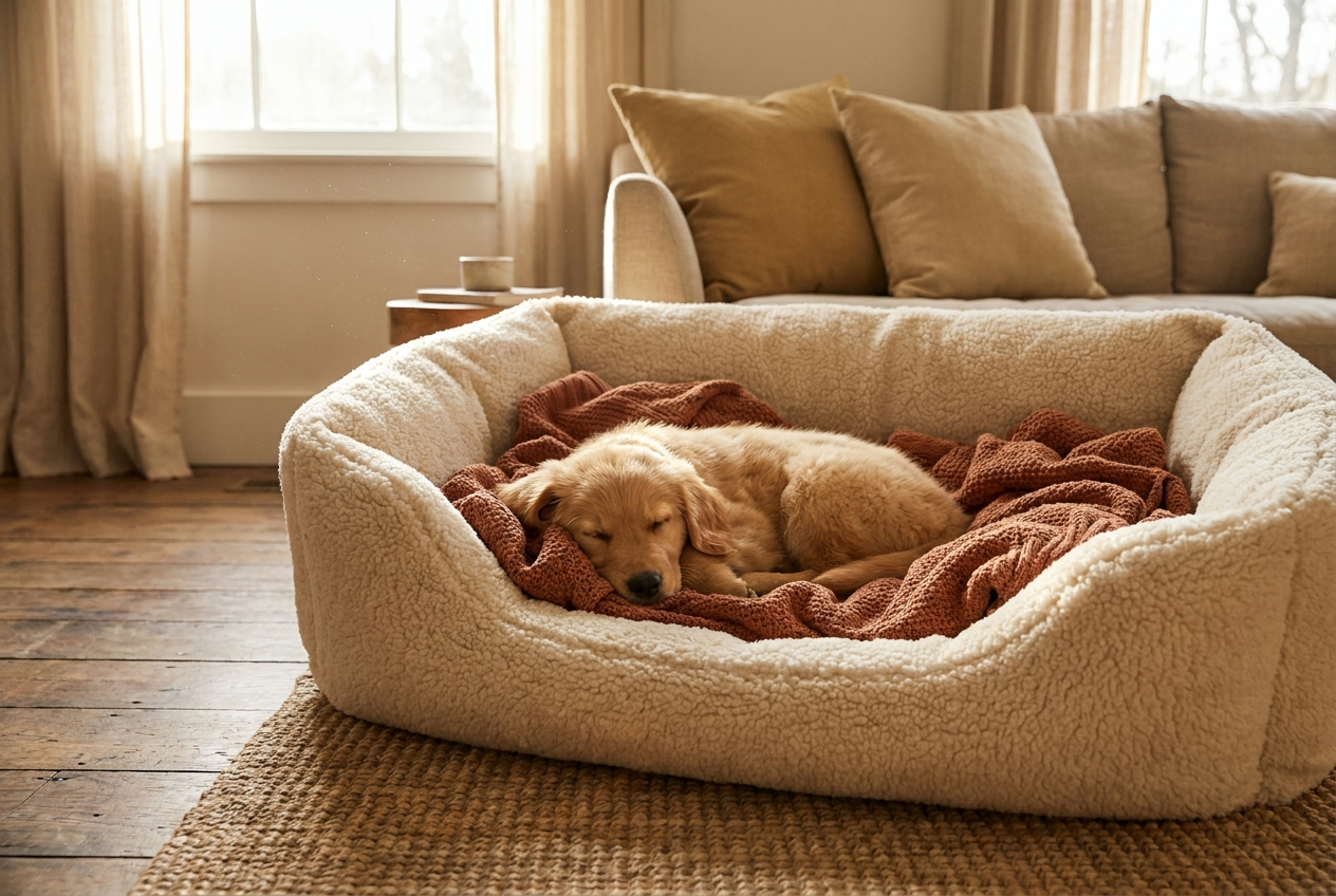 Puppy sleeping peacefully