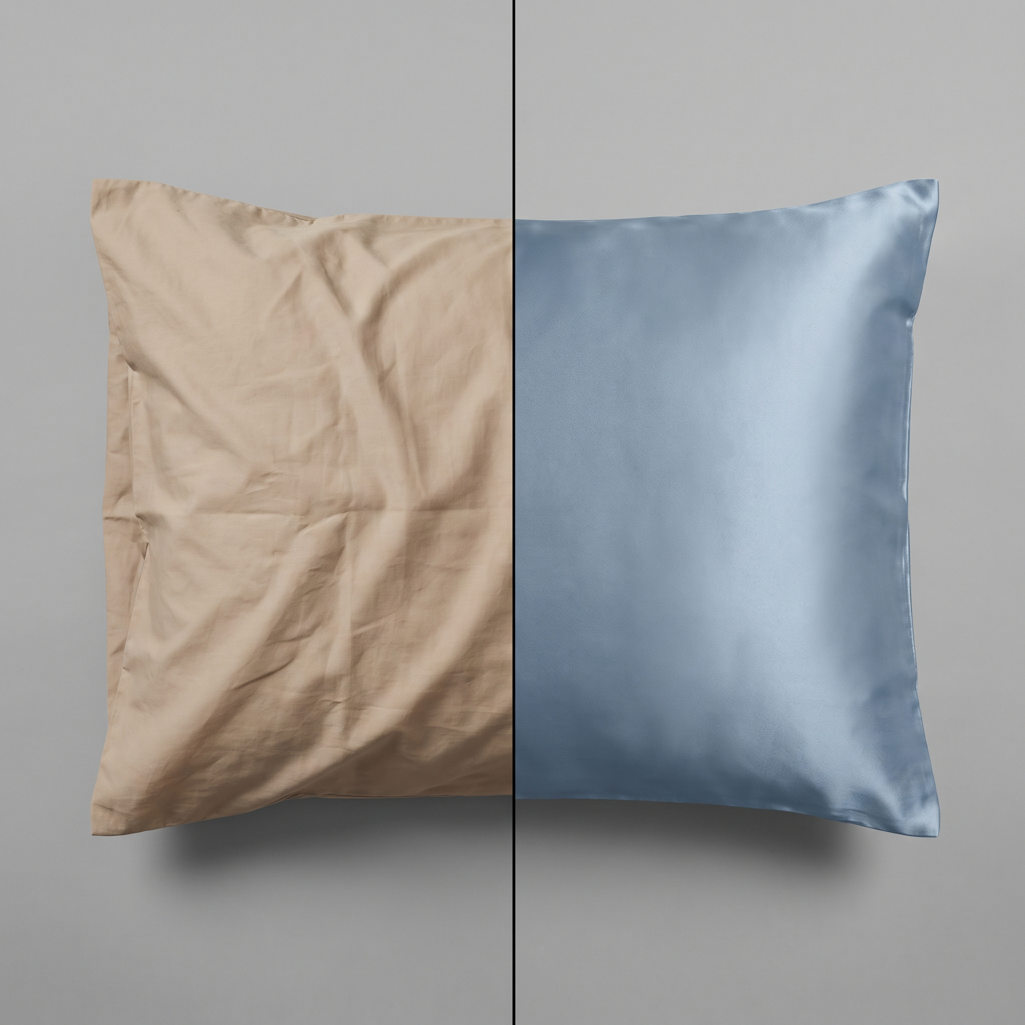 Comparison: wrinkled cotton vs smooth Frostmoor cooling fabric